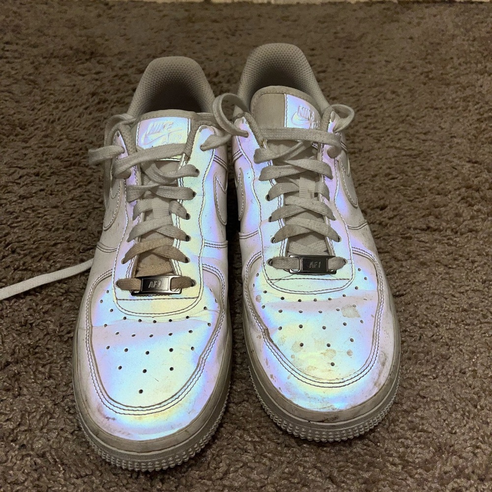 Air Force 1s (Iridescent/glow in light)